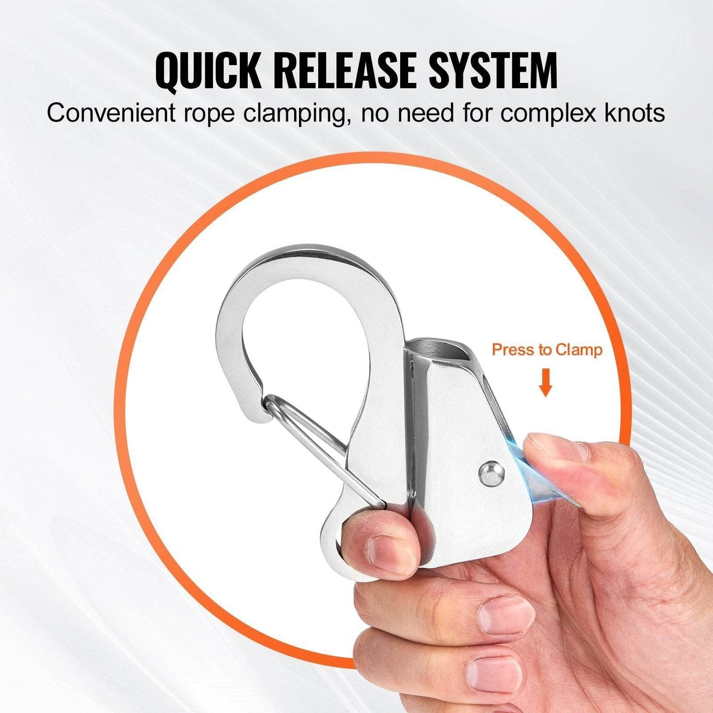 Boat Anchor Hook, 304 Stainless Steel Slide Anchor, Knotless Anchor System With Quick Release, Boat Anchor Hook Clips For - Velora