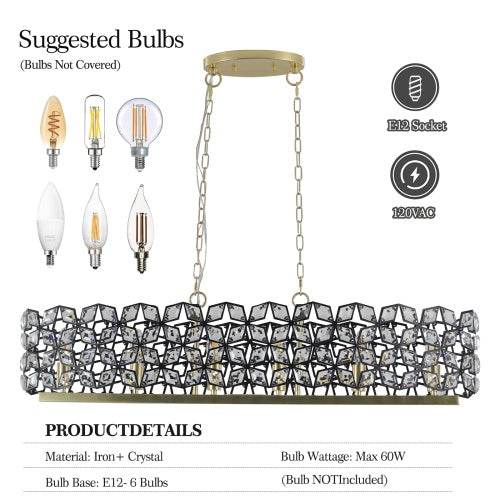 Modern Luxury Champagne Gold Oval Crystal Chandelier - Velora