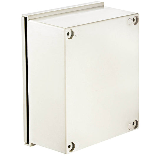 NEMA Steel Enclosure, 16 X 12 X 8 NEMA 4X Fiberglass Electrical Box, IP66 Waterproof & Dustproof, Outdoor Indoor Electrical Junction Box, With Mounting Plate - Velora