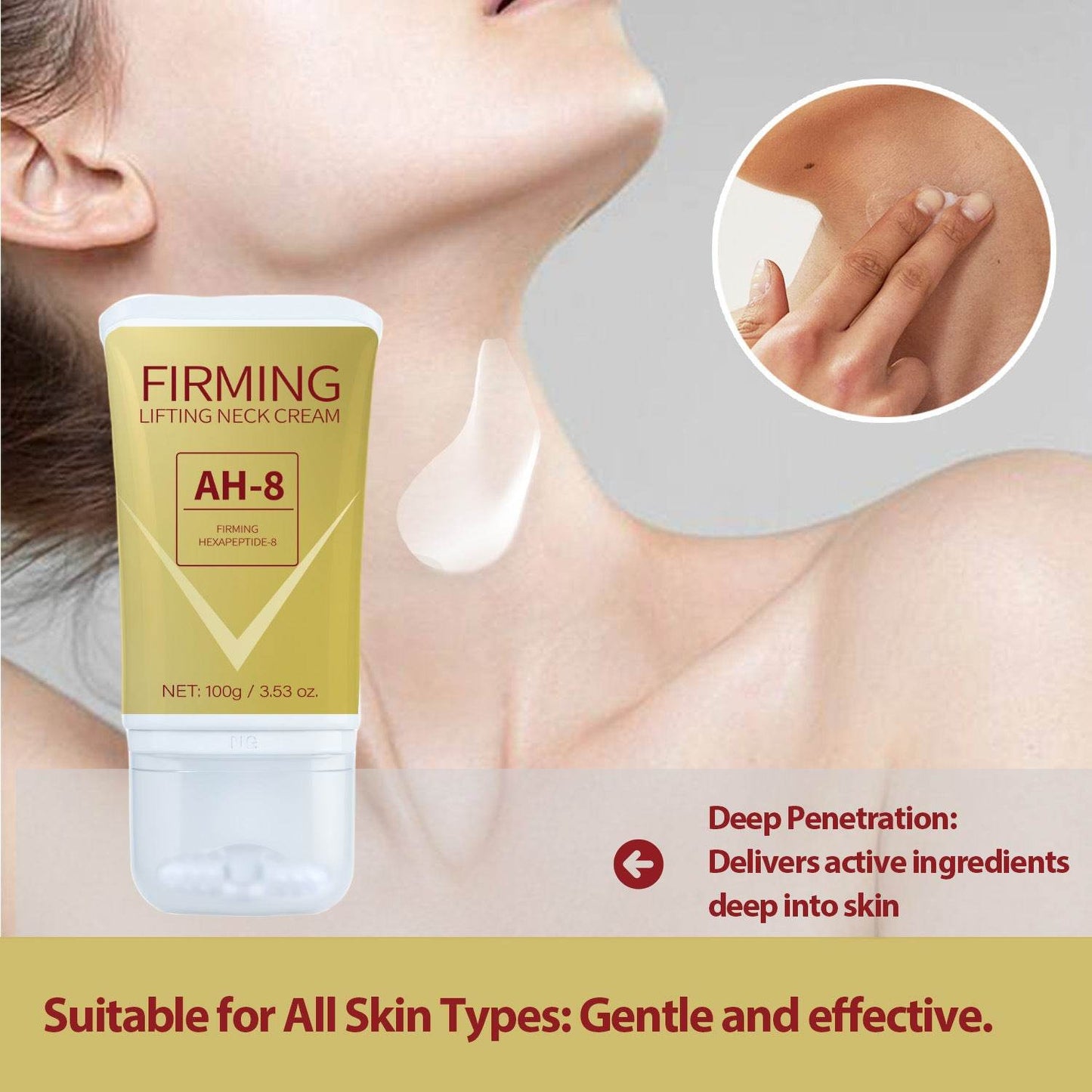 Firming Neck Cream AH-8 - Firming Lifting Neck cream - Velora