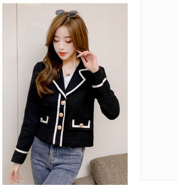 luxury women's blazers Short Long Sleeve Blazer. - Velora