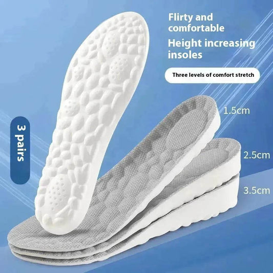 Inner Heightening Shoe Pad Sneakers Heightening Insole heel inserts for shoes - Velora
