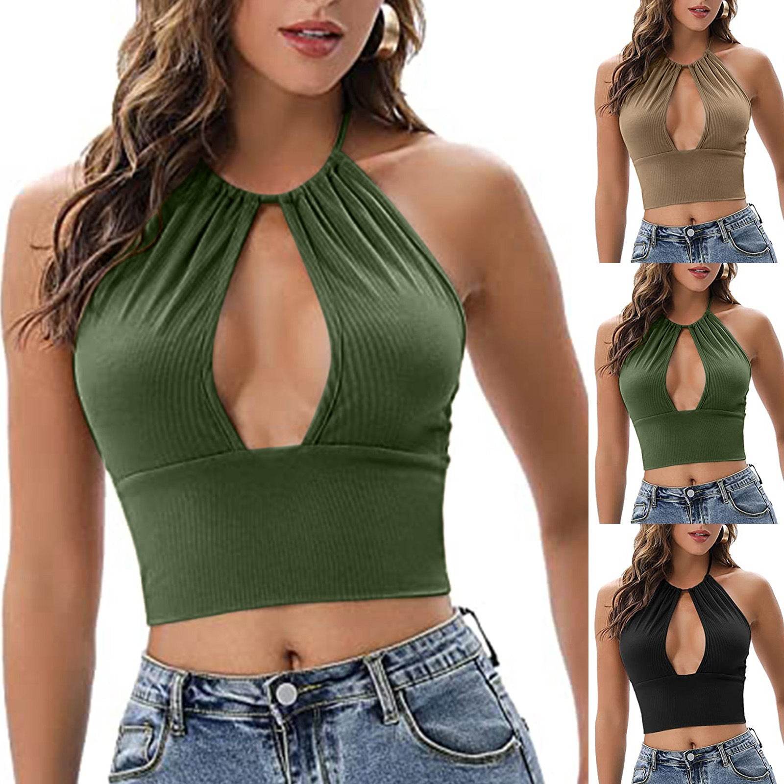 Summer Halter neck Tank top Vest women - Velora