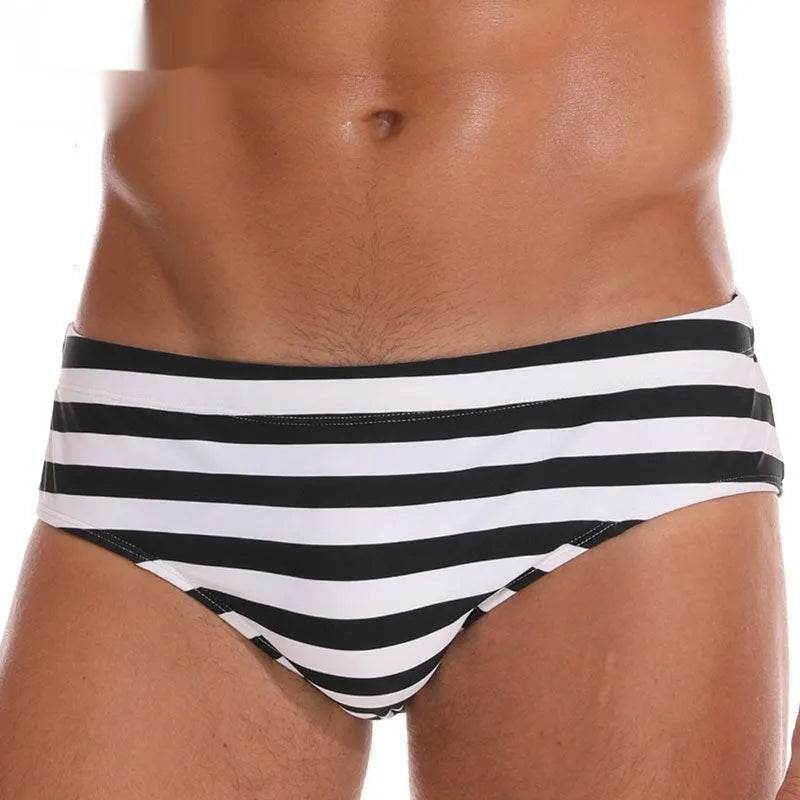 Solid Color Plus Size Swimming Trunks Briefs Shorts underwear - Velora