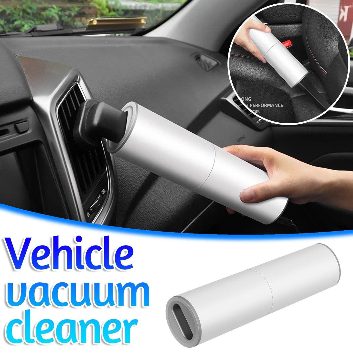 Portable Vehicle Handheld Vacuum Cleaner 120W Car Charger - Velora