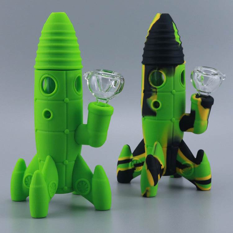 Silicone Hookah Astronaut Rocket Smoking Pot - Velora