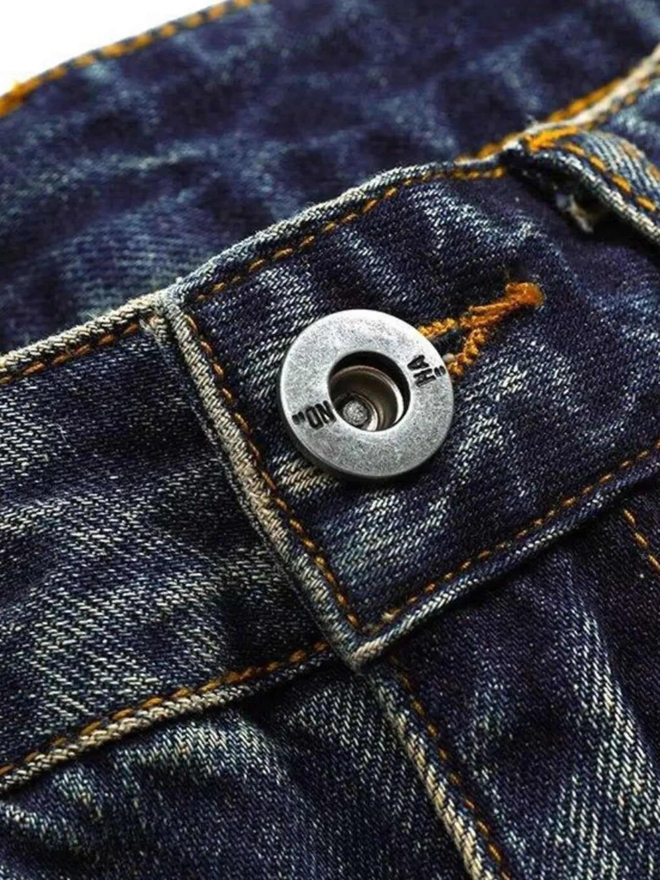 Men's Full Size Distressed Wide Leg Baggy Jeans Plus Size - Velora