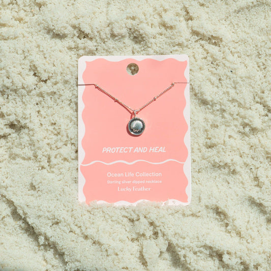 Ocean Life Necklace - Silver - Shell