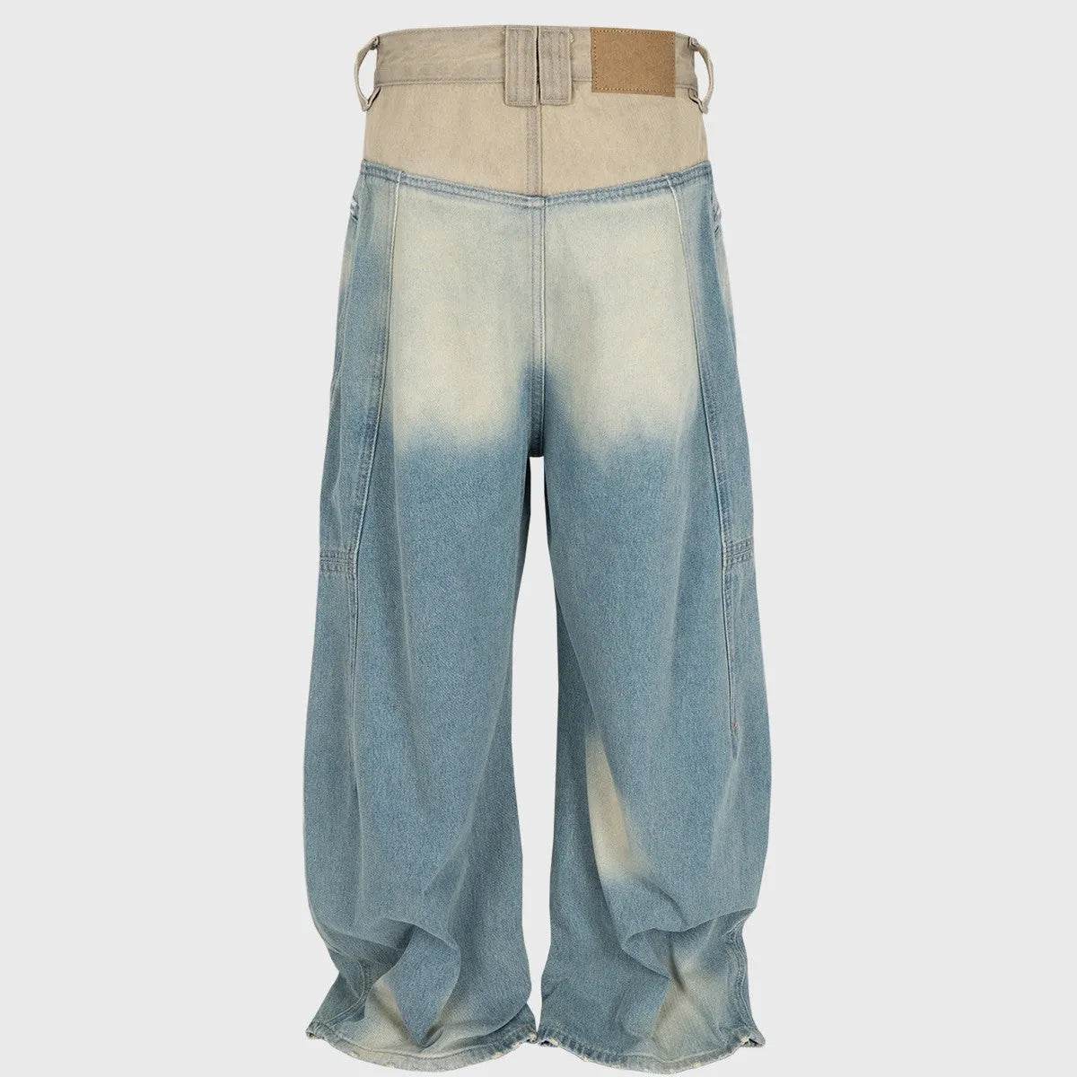 Washed Distressed Design Baggy Jeans Pant For Men And Women