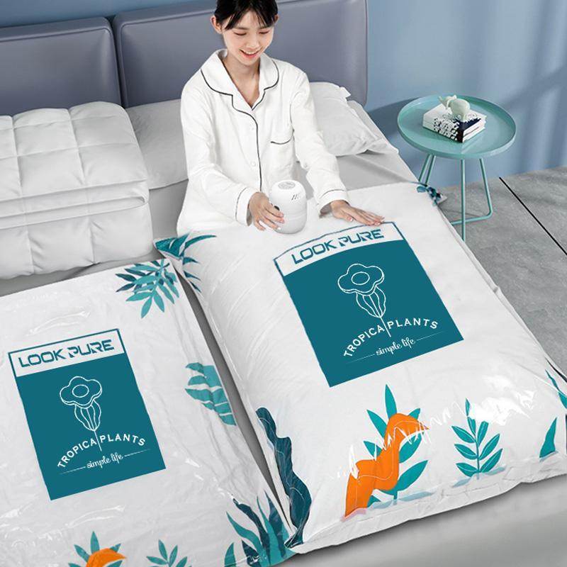 Transparent Vacuum Storage Bags, 10/PACK (4 L, 4 M, 2 Small Bags) With Pump - Velora