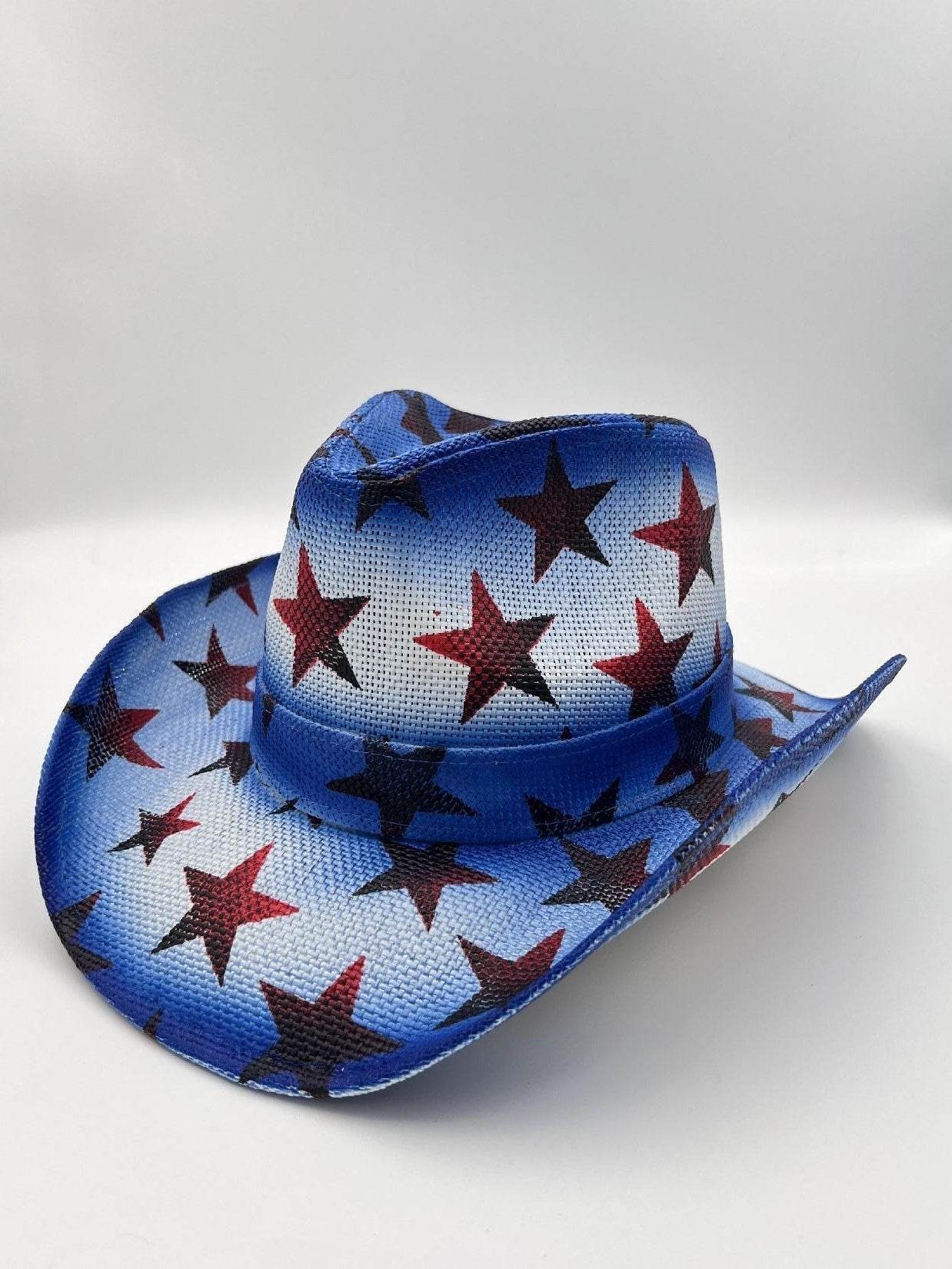 Summer Outdoor Ethnic Style Felt and Straw Cowboy Hat - Velora