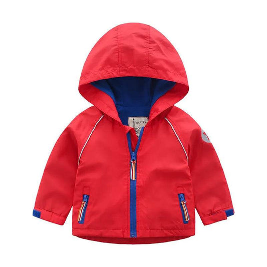 Boys' Hooded Autumn Clothing Children's Fleece Jacket - Velora