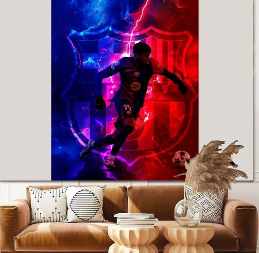 Lamine Yamal Limited Special Edition Poster Tapestry Ultimate Football Fans Large Soccer Star Portrait Trendy Home Decor - Velora