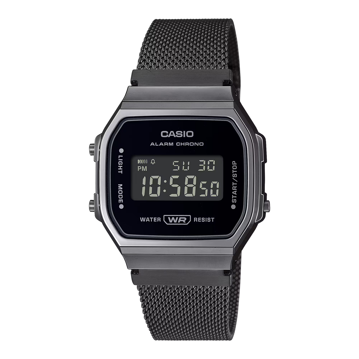 CASIO Iconic Go Retro Gunmetal case And Black | A168WEMB-1B