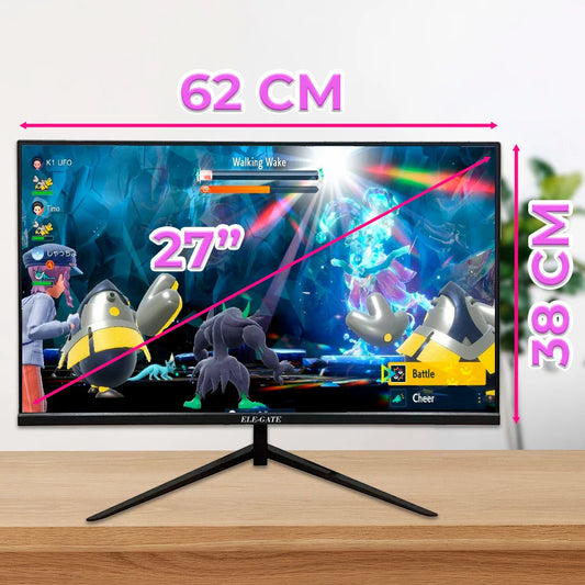 27\" 75Hz Full HD 1K Ultra-Slim Zero Frame Gaming Monitor Wide Screen HDR 4K 2K Resolution 60Hz 165Hz Refresh Rate Black for PC - Velora