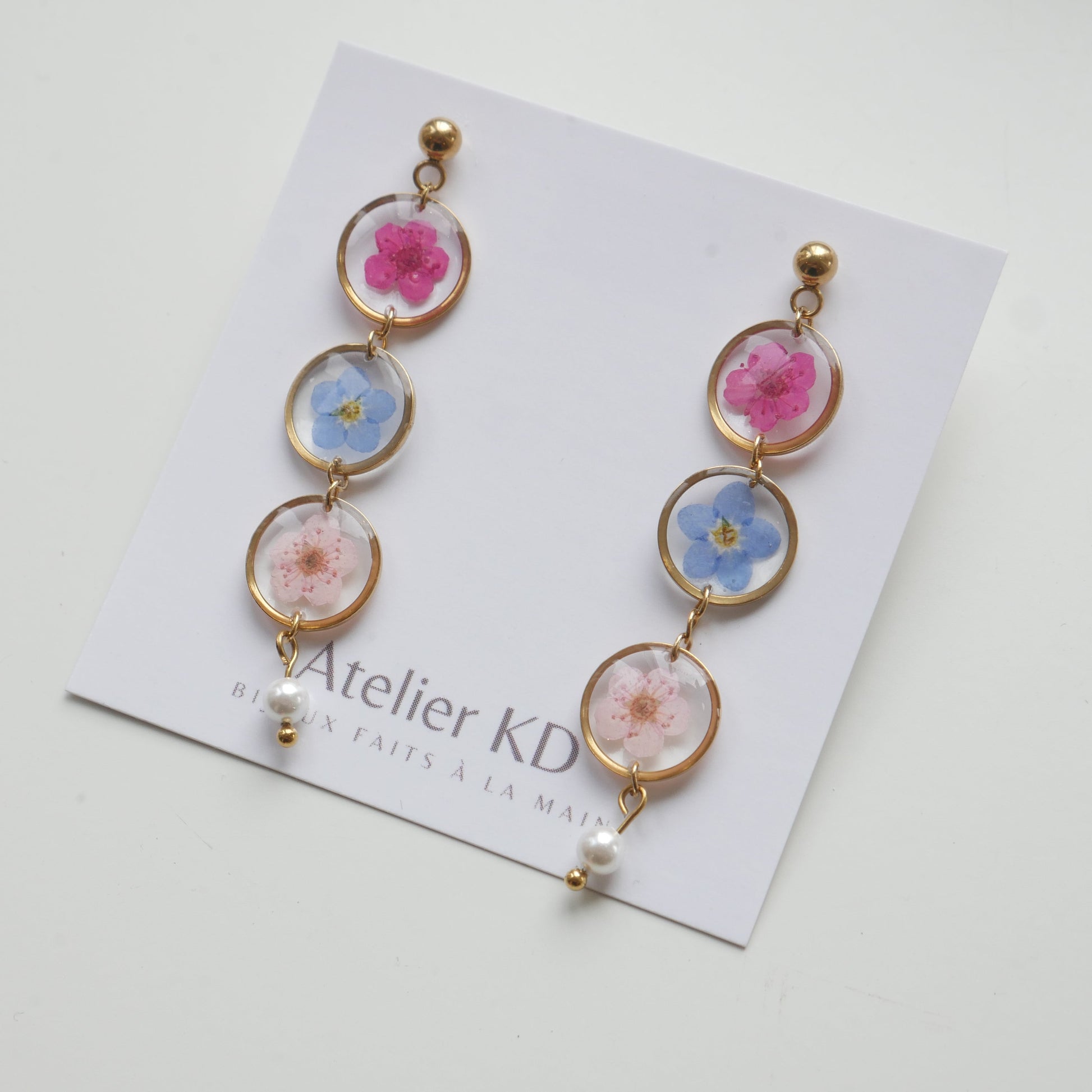Boucles d'oreilles Perla trio- rond - Velora
