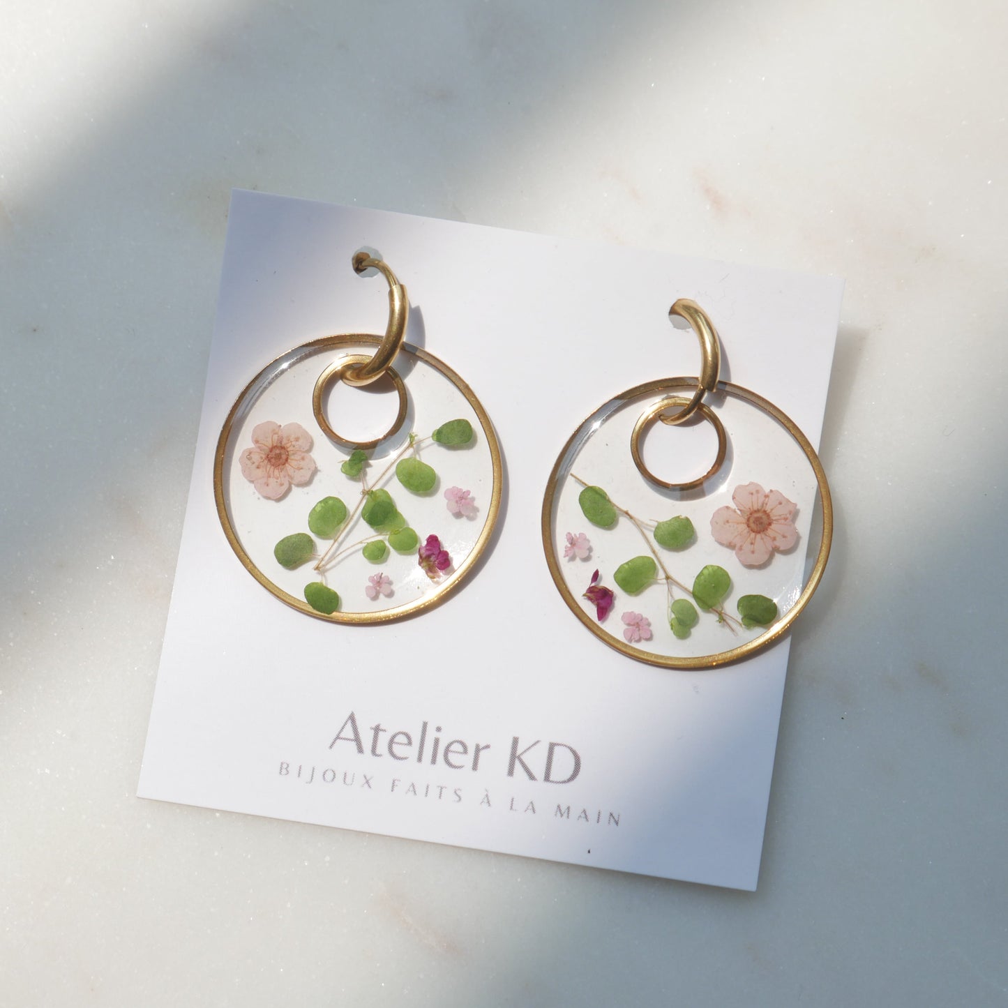 Boucles d'oreilles Chloé version Thalia - rond - (XL) - Velora