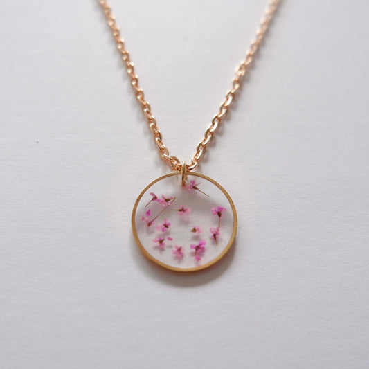 Collier Estelle rose - rond (moyen) - Velora
