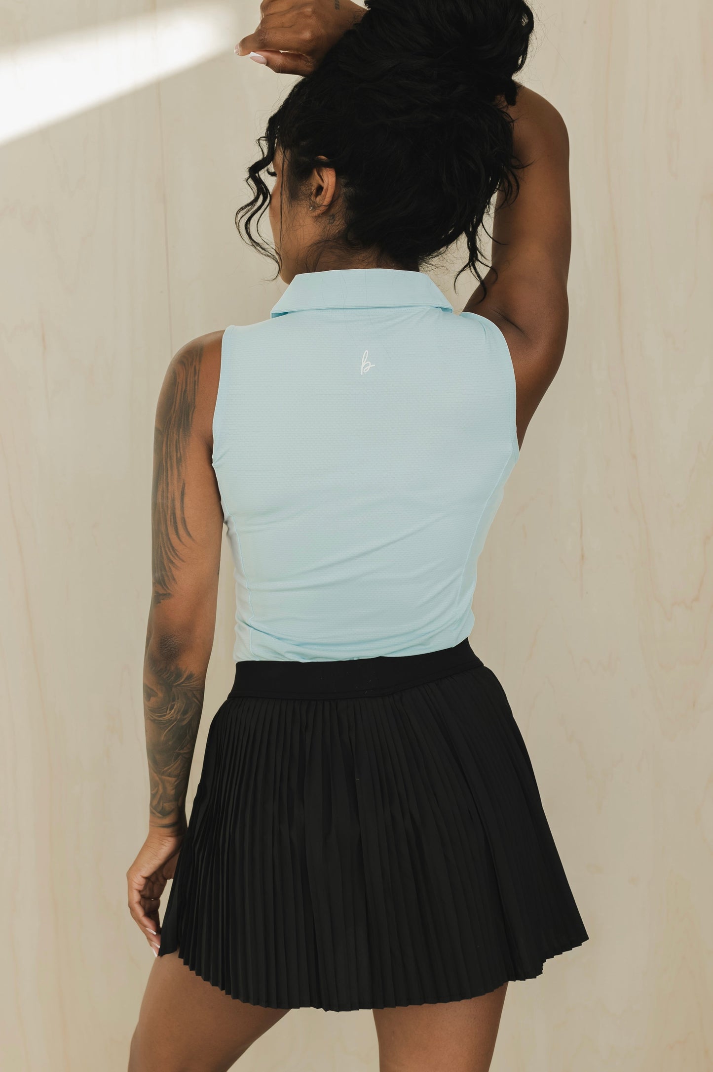 Sleeveless Polo Shirt - Velora Luxury Fashion
