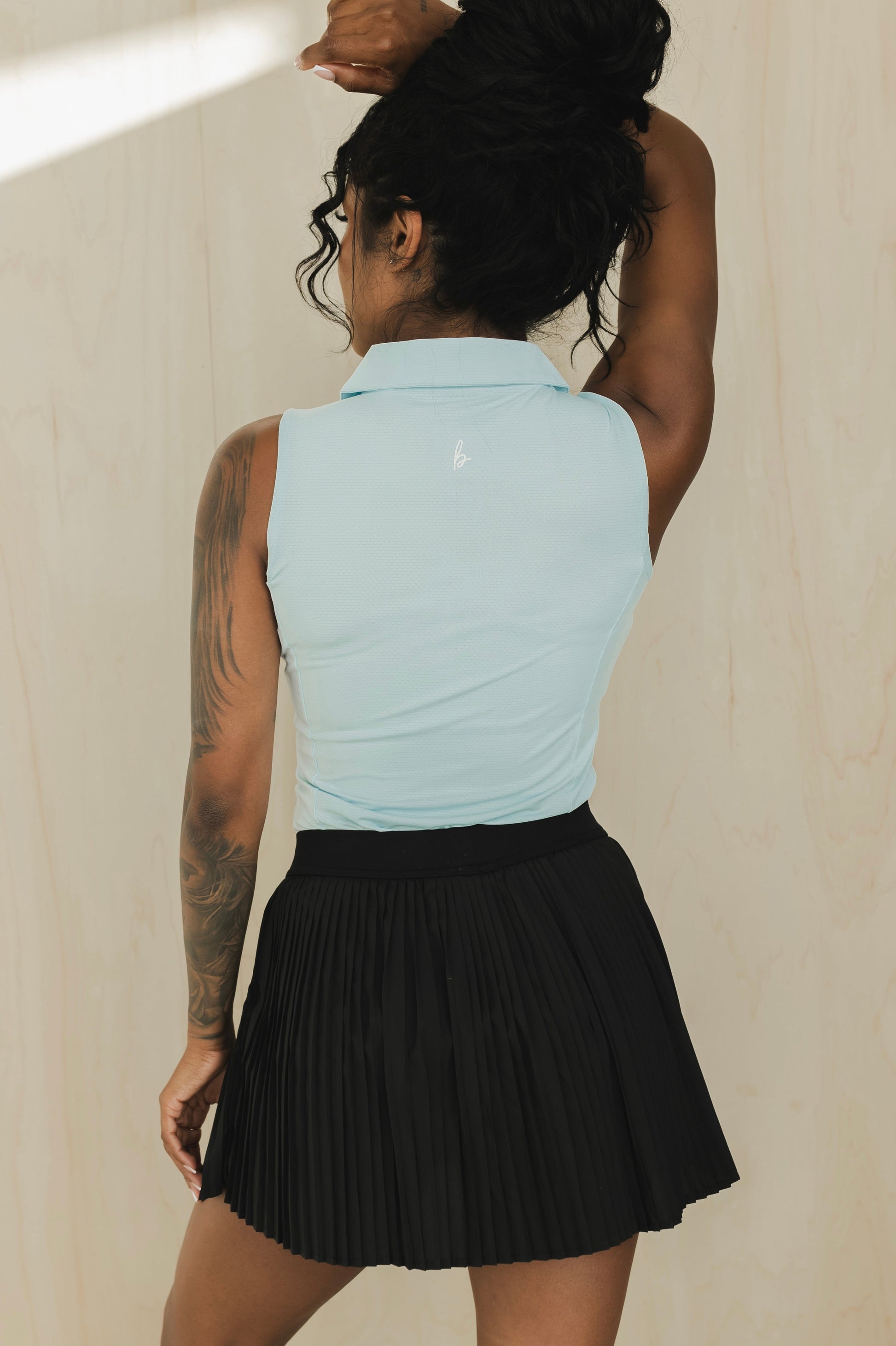 Sleeveless Polo Shirt - Velora Luxury Fashion