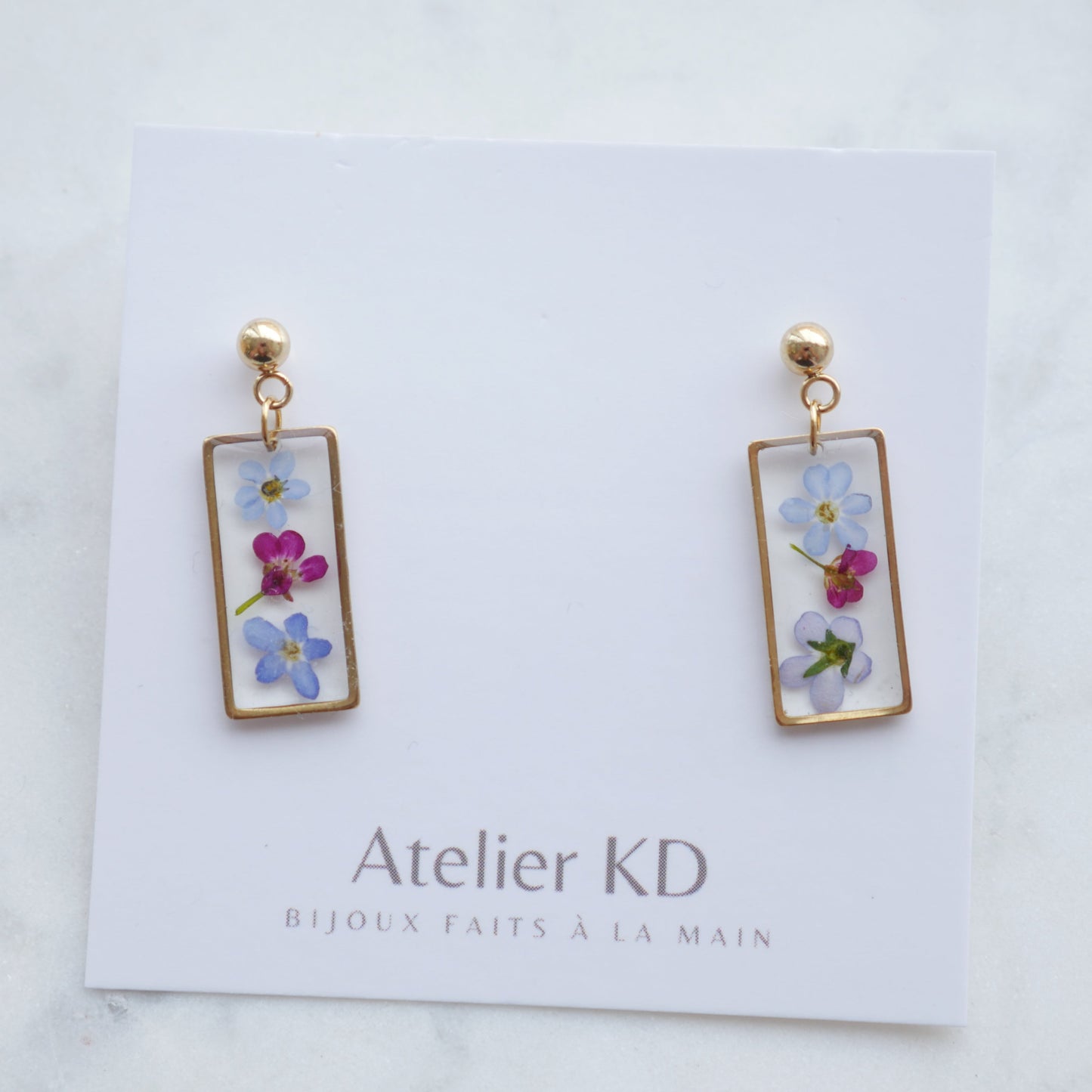 Boucles d’oreilles Lili - rectangle 20mm - Velora