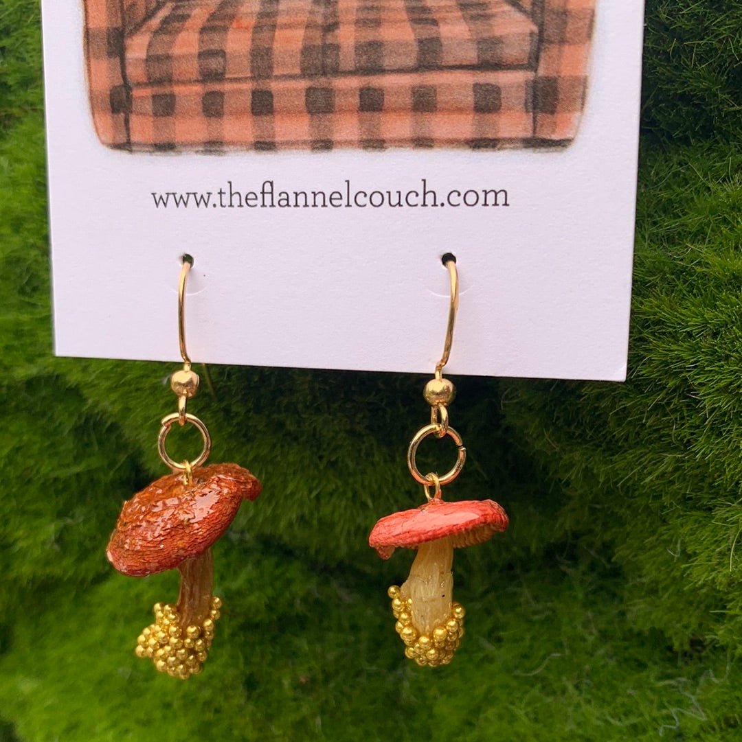 Wild Ontario Mushrooms Earrings www.Shopthatapp.com