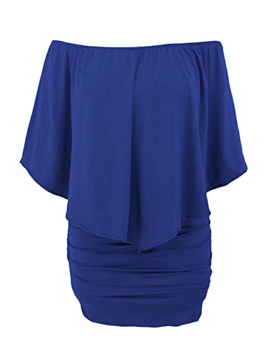 ADEWEL Women's Sexy Off Shoulder Multiple Dress Layered Party Cocktail Mini Dresses - Velora Luxury Fashion