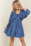 ADORA Batwing Sleeves Floral Dress - Velora Luxury Fashion