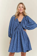 ADORA Batwing Sleeves Floral Dress - Velora Luxury Fashion