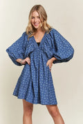 ADORA Batwing Sleeves Floral Dress - Velora Luxury Fashion