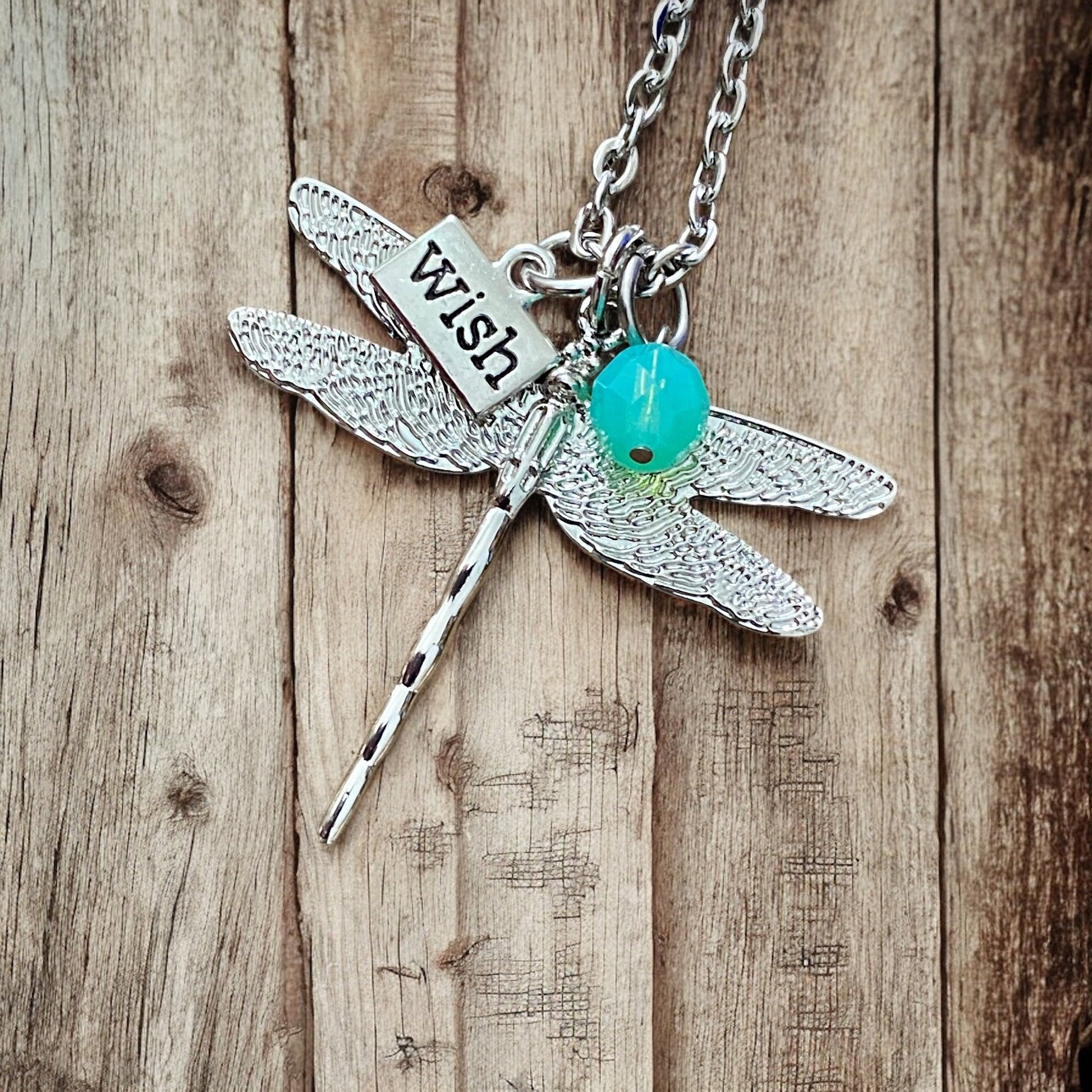 Classic Dragonfly Necklace - Velora