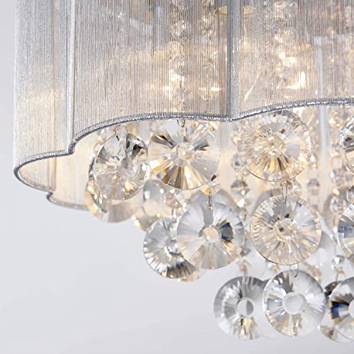 AGV LIGHTING 20102 Crystal Ceiling Light Fixture - Velora Luxury Fashion