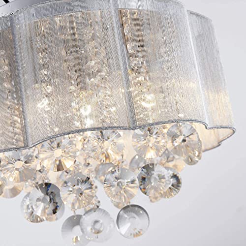 AGV LIGHTING 20102 Crystal Ceiling Light Fixture - Velora Luxury Fashion