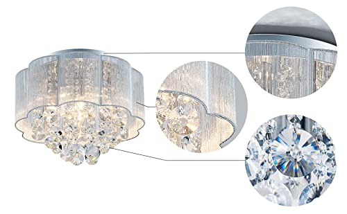 AGV LIGHTING 20102 Crystal Ceiling Light Fixture - Velora Luxury Fashion