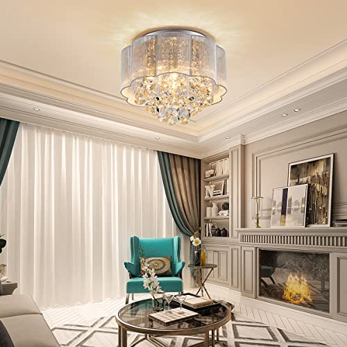 AGV LIGHTING 20102 Crystal Ceiling Light Fixture - Velora Luxury Fashion