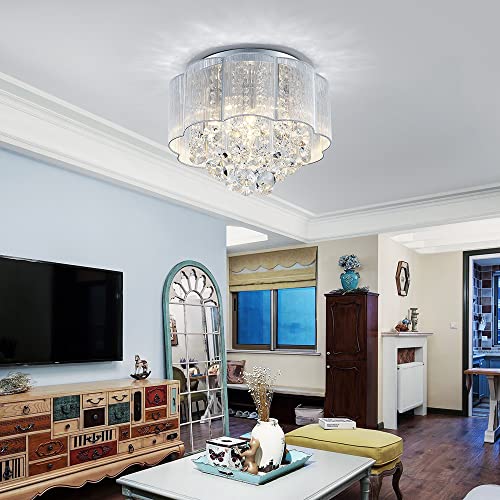 AGV LIGHTING 20102 Crystal Ceiling Light Fixture - Velora Luxury Fashion