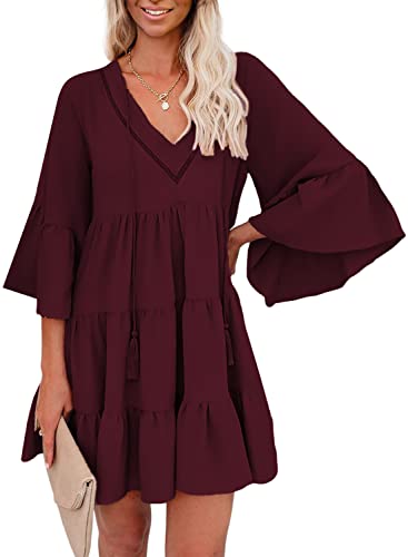 AILUNSNIKA Women Long Sleeve Mini Dress - Velora Luxury Fashion