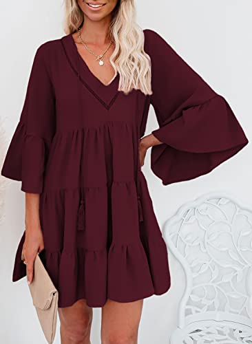 AILUNSNIKA Women Long Sleeve Mini Dress - Velora Luxury Fashion