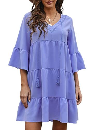 AILUNSNIKA Women Long Sleeve Mini Dress - Velora Luxury Fashion