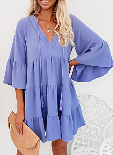 AILUNSNIKA Women Long Sleeve Mini Dress - Velora Luxury Fashion