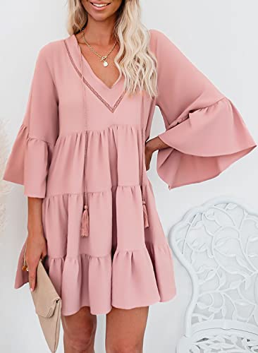 AILUNSNIKA Women Long Sleeve Mini Dress - Velora Luxury Fashion