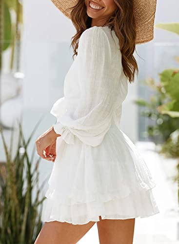 AILUNSNIKA Women's Knotted Tiered Mini Dress - Velora Luxury Fashion