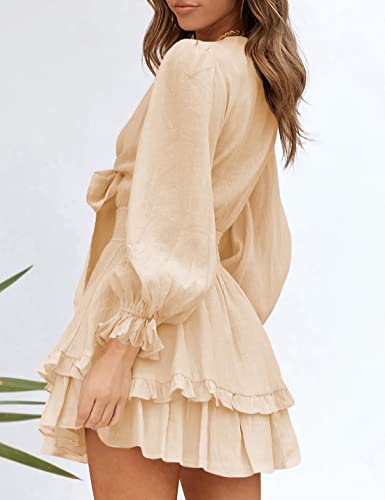 AILUNSNIKA Women's Knotted Tiered Mini Dress - Velora Luxury Fashion