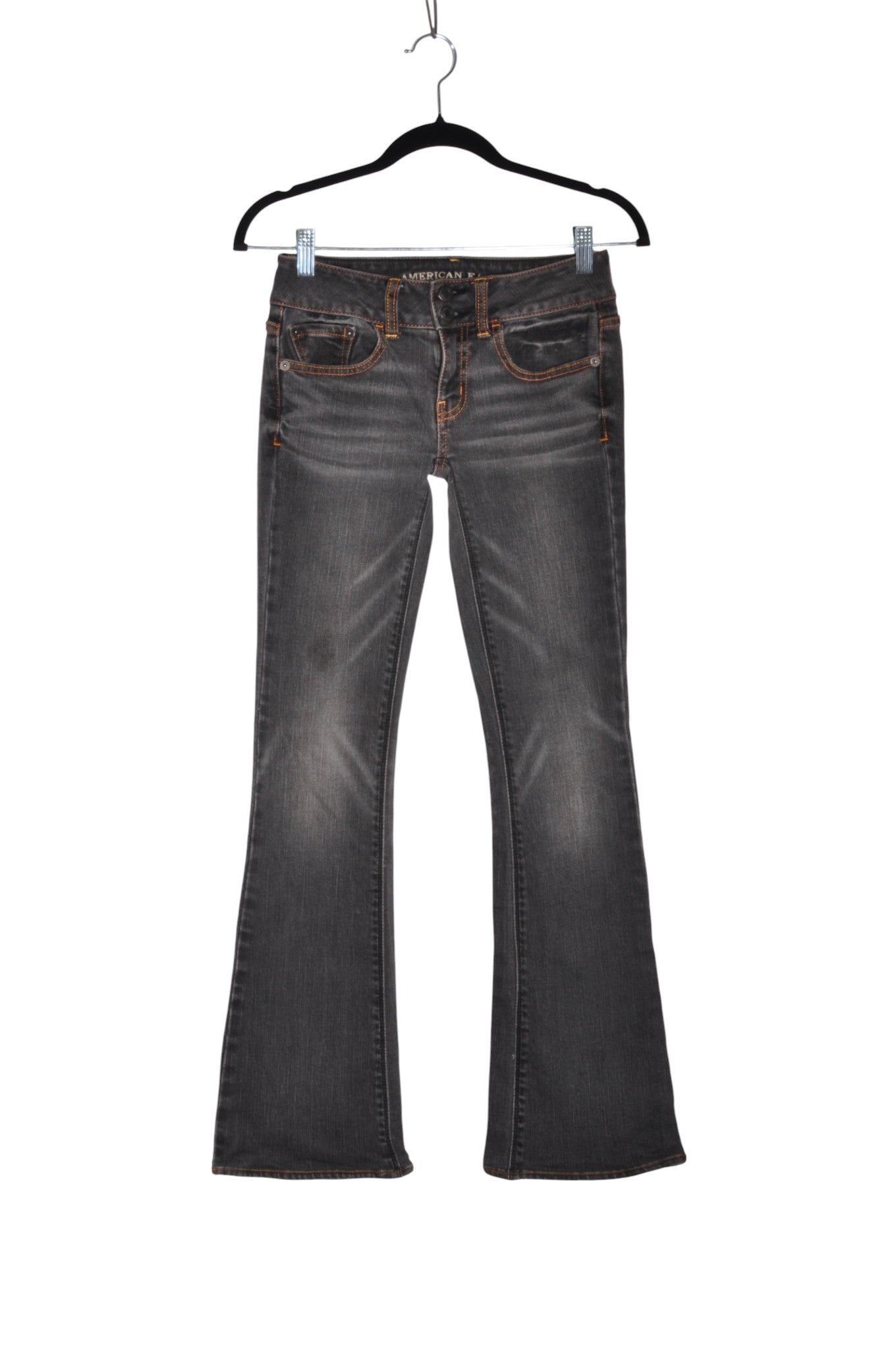 AMERICAN EAGLE Women Bootcut Jeans Regular fit in Black - 0 - Velora Luxury Fashion