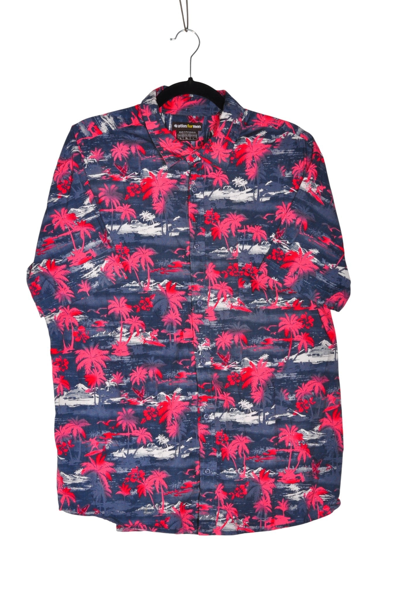 ATLAS Men Button Down Tops Regular fit in Blue - L - Velora Luxury Fashion