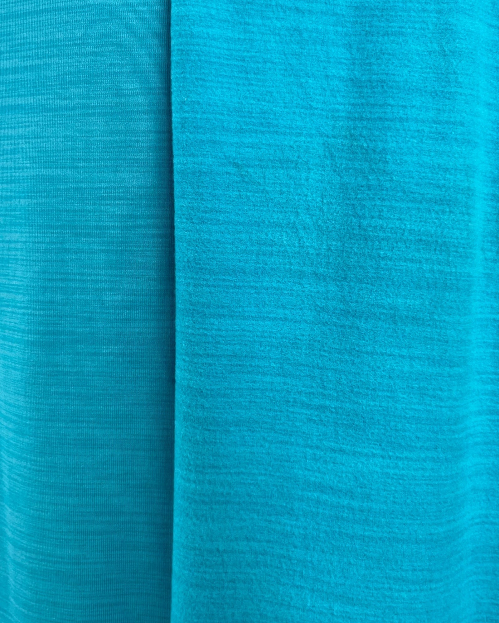 Adaptive Women’s Stretch Fleece Dress – Back Opening, Crew-Neck, Aqua Wash - Velora Luxury Fashion