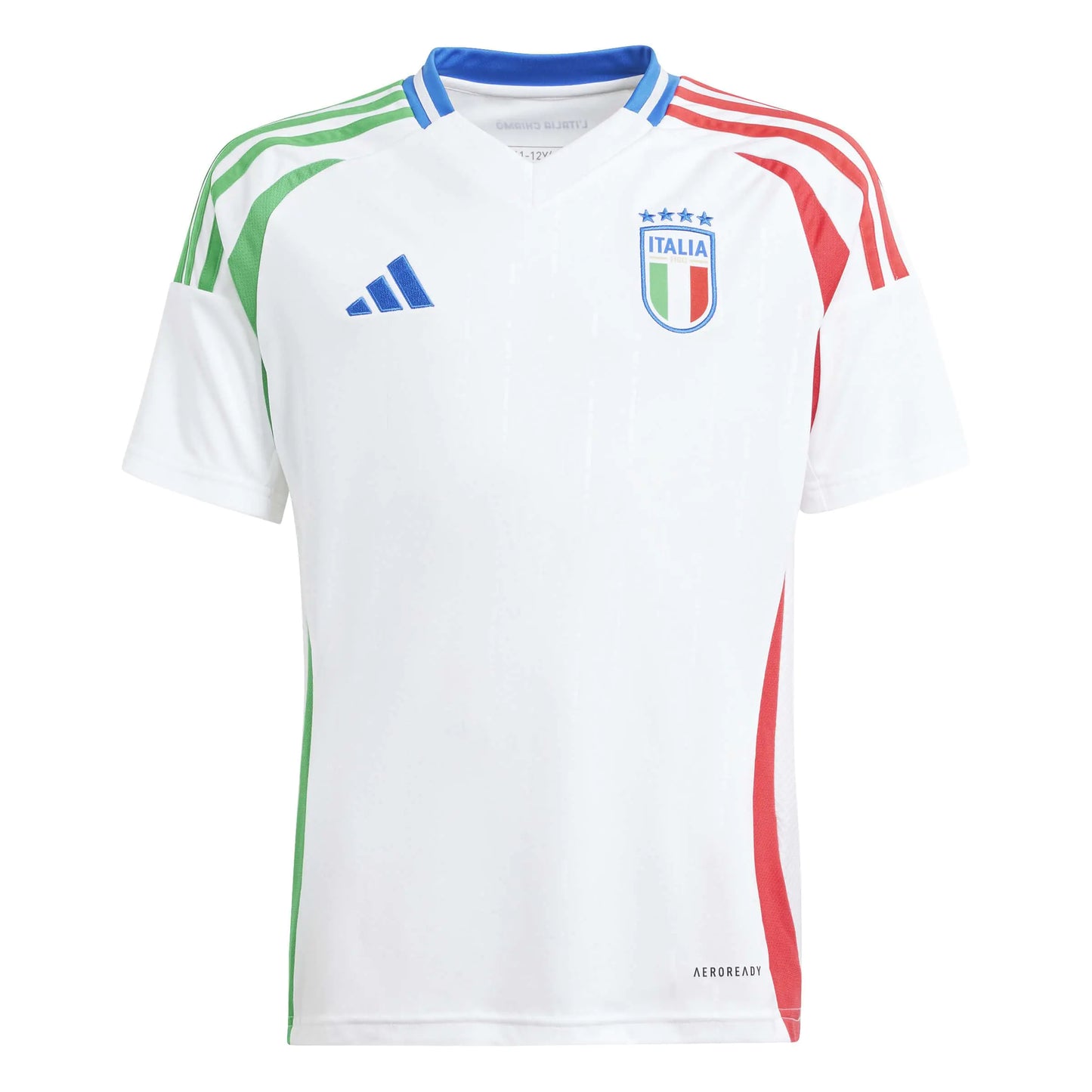 Adidas Italy Youth 2024 Away Kit - White - Velora Luxury Fashion