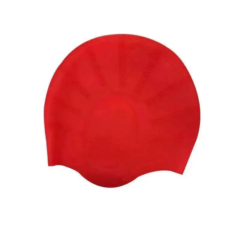 Adults Swimming Silicone Unisex Long Hair Waterproof Caps - Velora