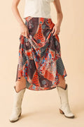 Aemi + Co Printed Maxi Skirt - Velora Luxury Fashion