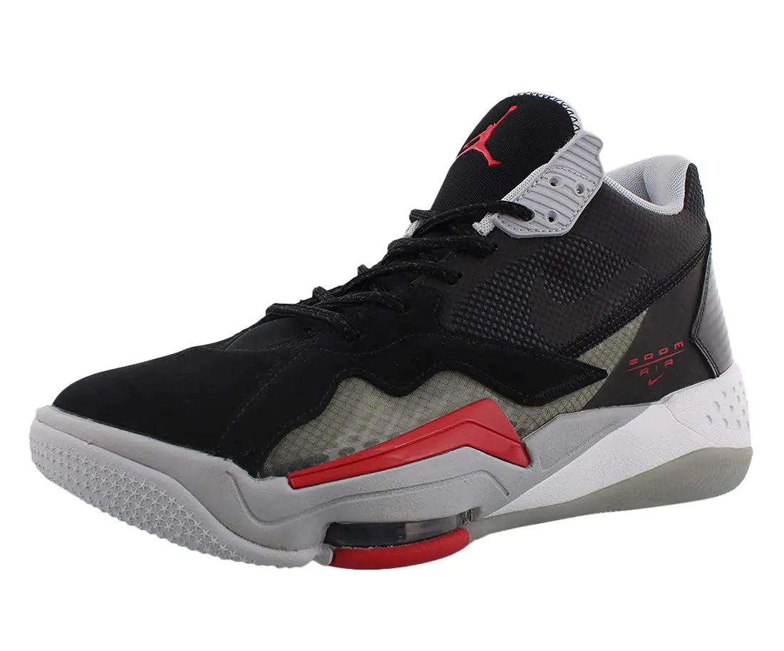 Air Jordan Mens Zoom 92 Basketball Sneakers (Black/Red Numeric_8) - Velora Luxury Fashion